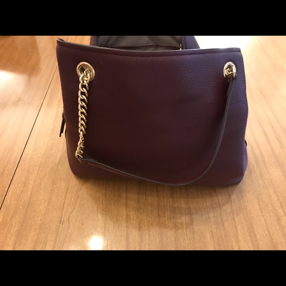 Burgundy leather purse - Picture 6 of 6